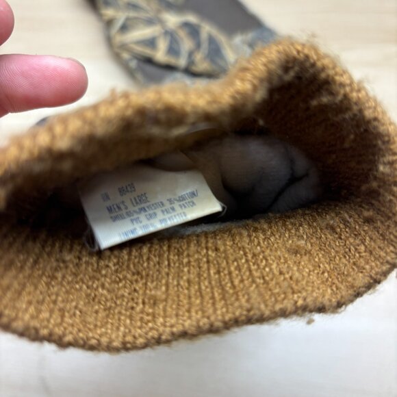 Vintage Camouflage Gloves Insulated Camo Outdoors Mens Large - Picture 10 of 11